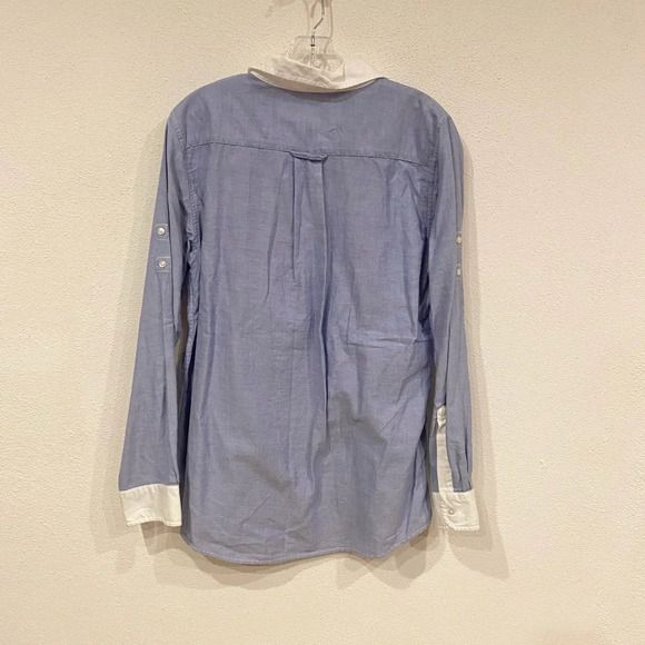 Gap Blue Boyfriend Shirt Size Medium EUC - Picture 4 of 4